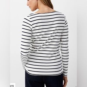 Club Monaco White/Navy Light Sweater